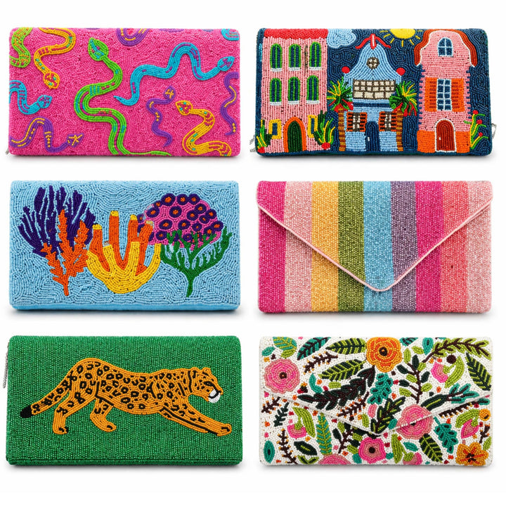 Beaded Clutch Purse &amp; Crossbody Bag Collection