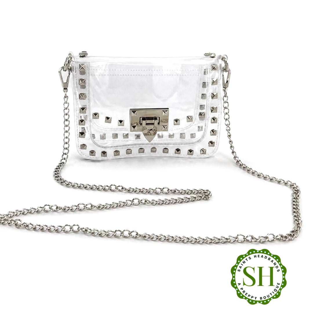 Studded Clear Gameday Stadium Crossbody Bag