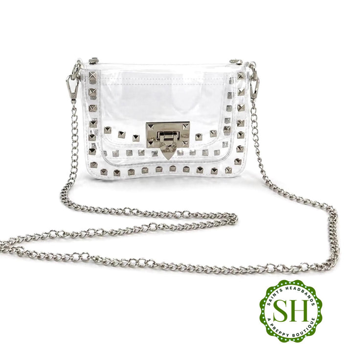 Studded Clear Gameday Stadium Crossbody Bag