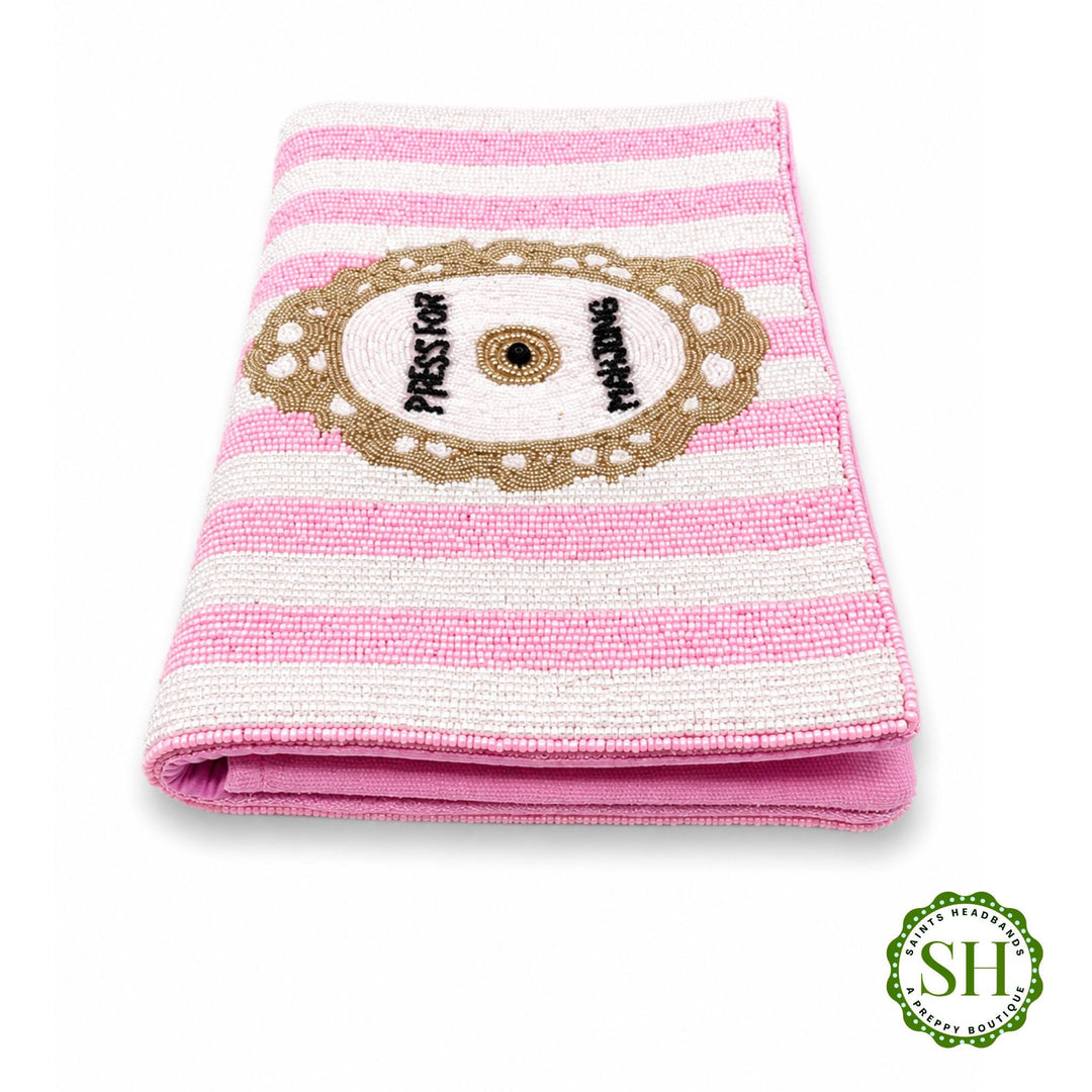 Press for Mahjong Beaded Pouch &amp; Clutch