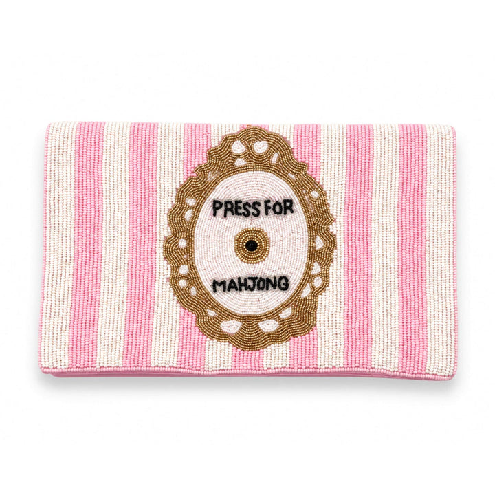 Press for Mahjong Beaded Pouch &amp; Clutch