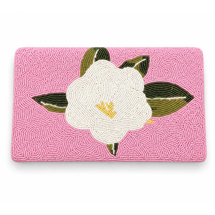 Magnolia Beaded Clutch Purse