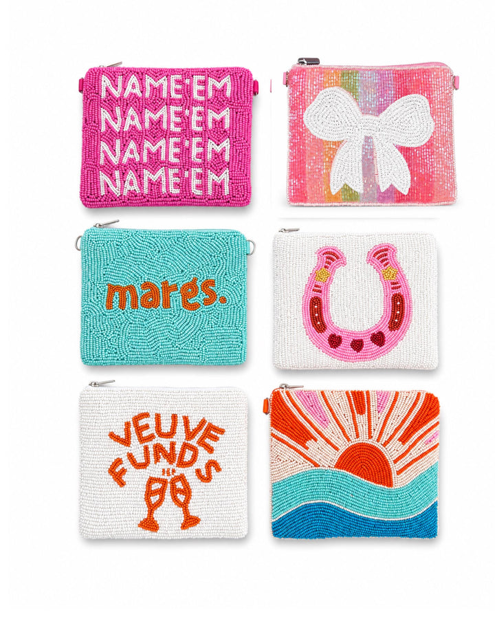 Preppy Beaded Coin Purses