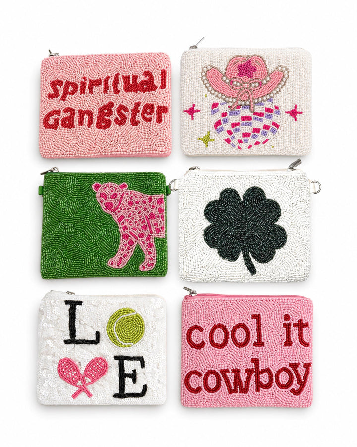 Preppy Beaded Coin Purses