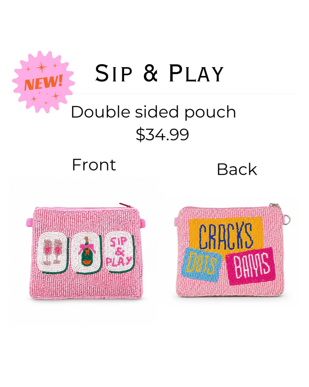 Preppy Beaded Coin Purses