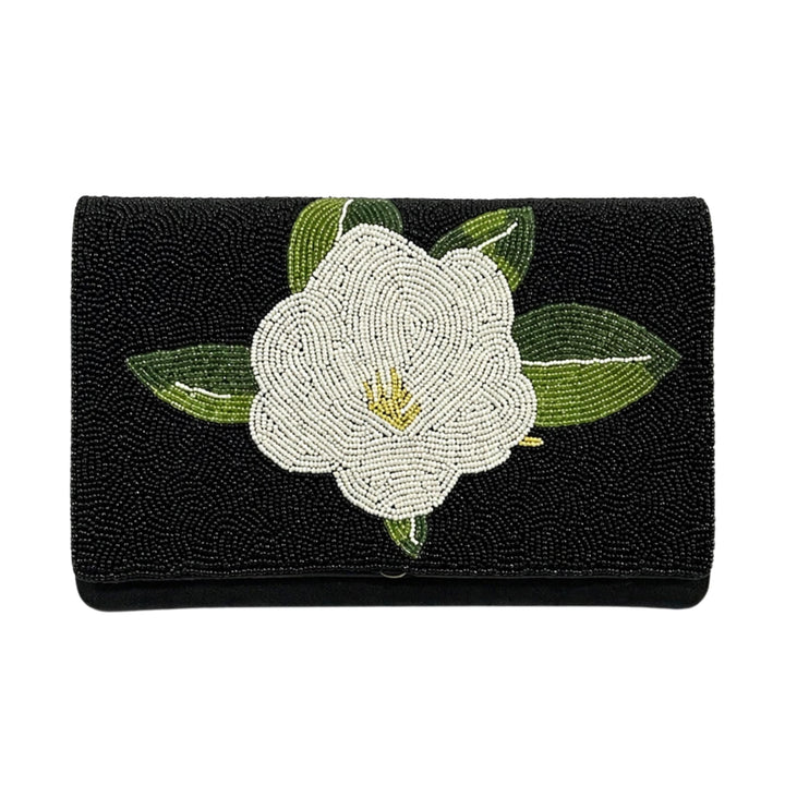 Magnolia Beaded Clutch Purse