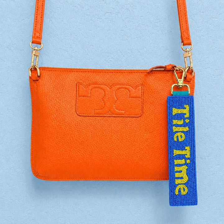 Tile Time Beaded Keychain
