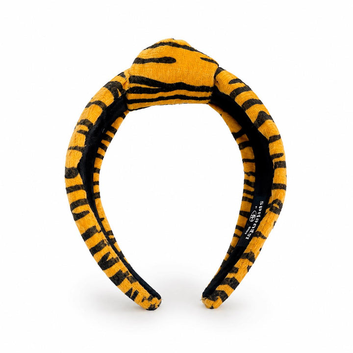 Tiger Stripe Knot Headband — view 4 of 5 by Saints Headbands
