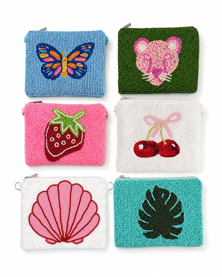 Preppy Beaded Coin Purses