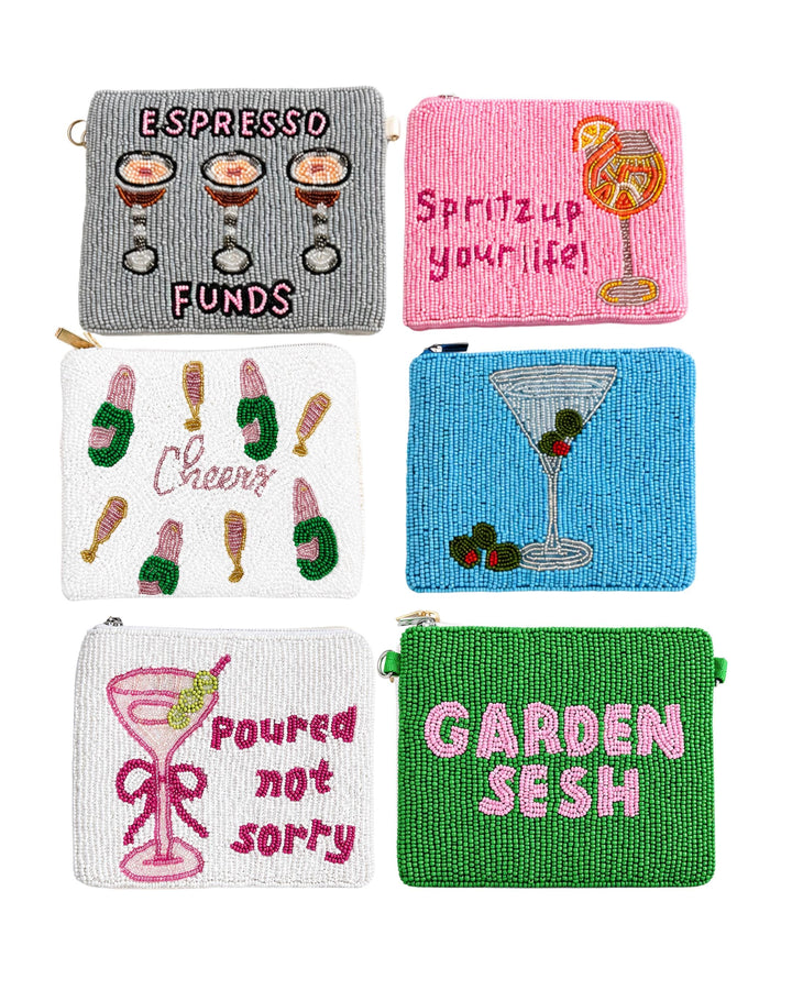 Preppy Beaded Coin Purses