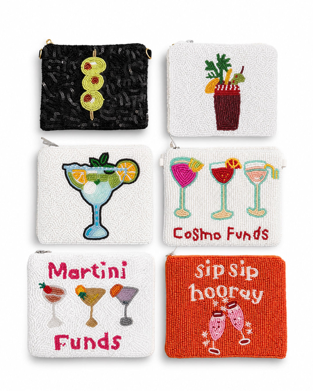 Preppy Beaded Coin Purses