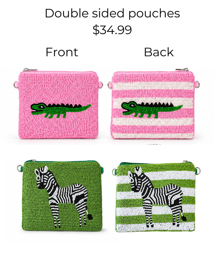 Preppy Beaded Coin Purses