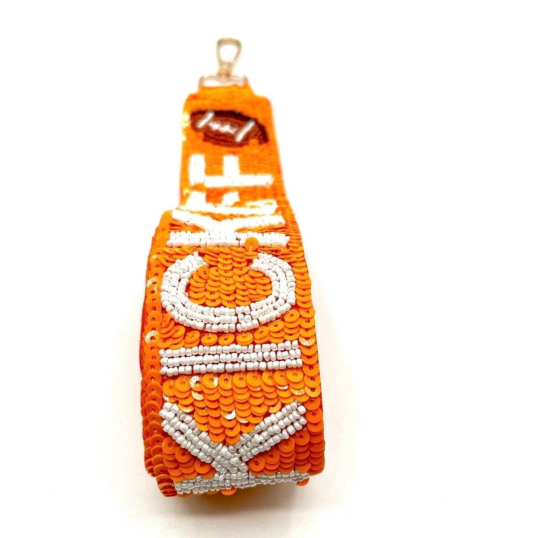 "Classy Until Kickoff" Beaded Game Day Purse Strap