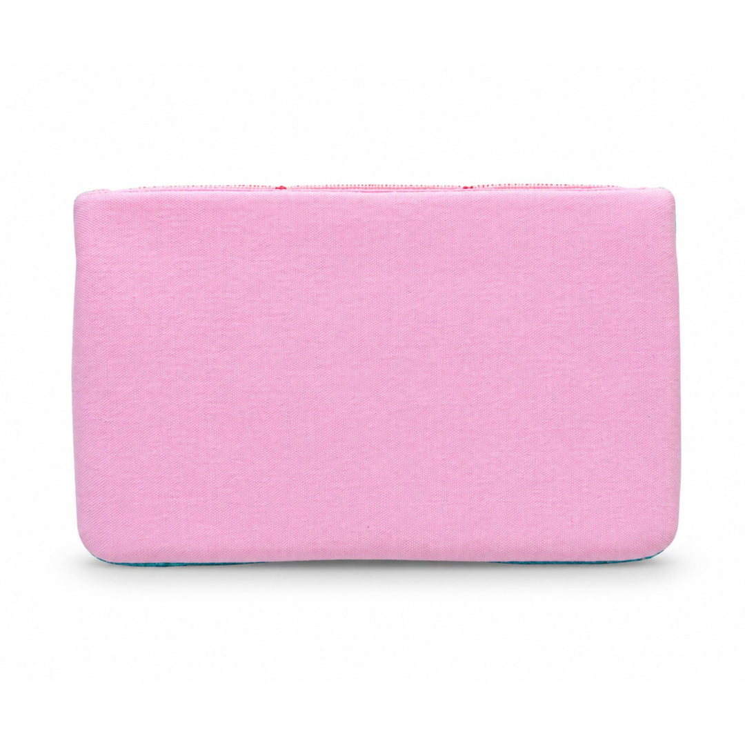 Pink Mahjong Tile Beaded Clutch