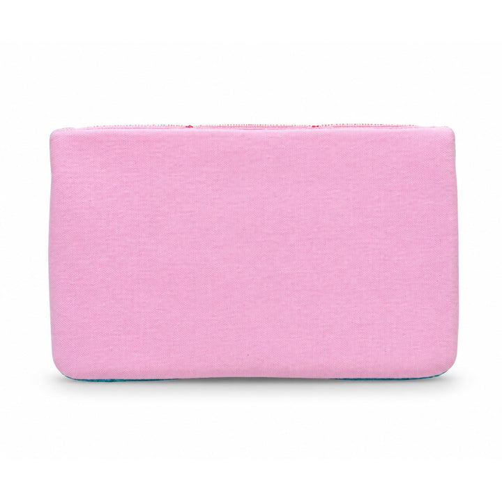 Pink Mahjong Tile Beaded Clutch