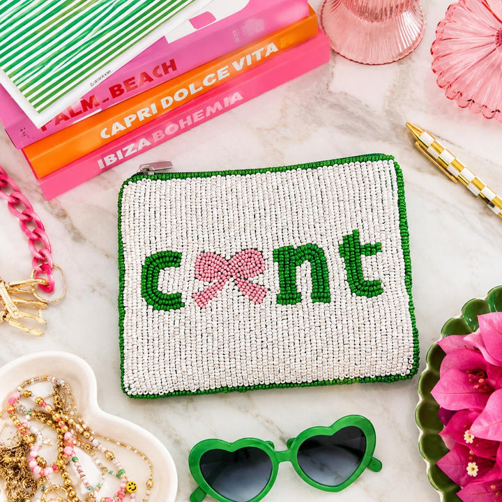 "C*nt" Beaded Coin Purse