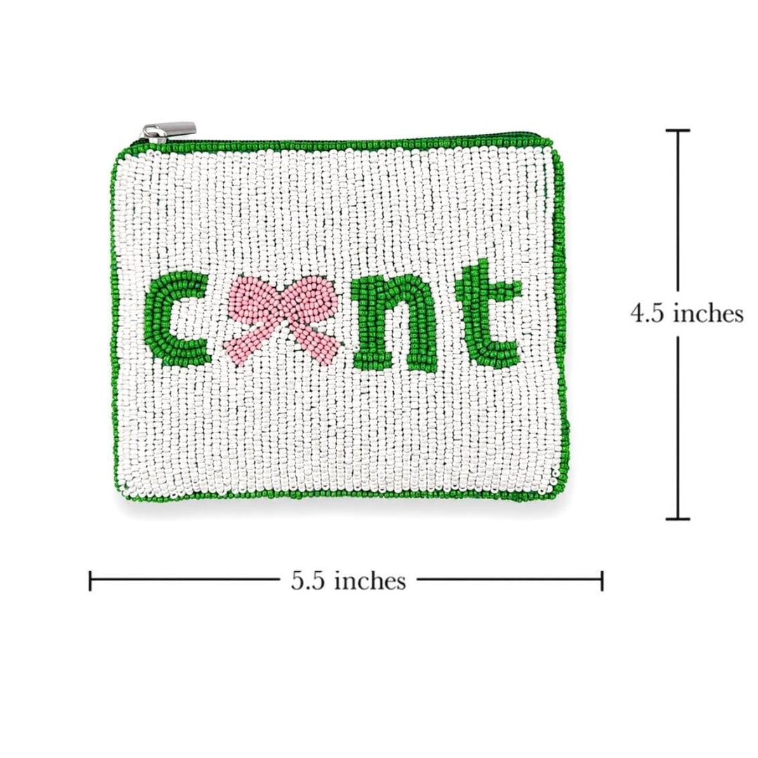 "C*nt" Beaded Coin Purse