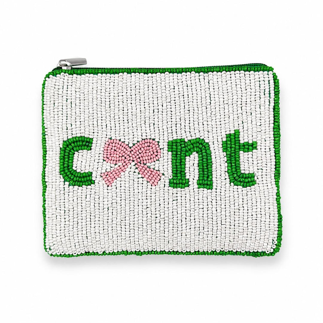 "C*nt" Beaded Coin Purse