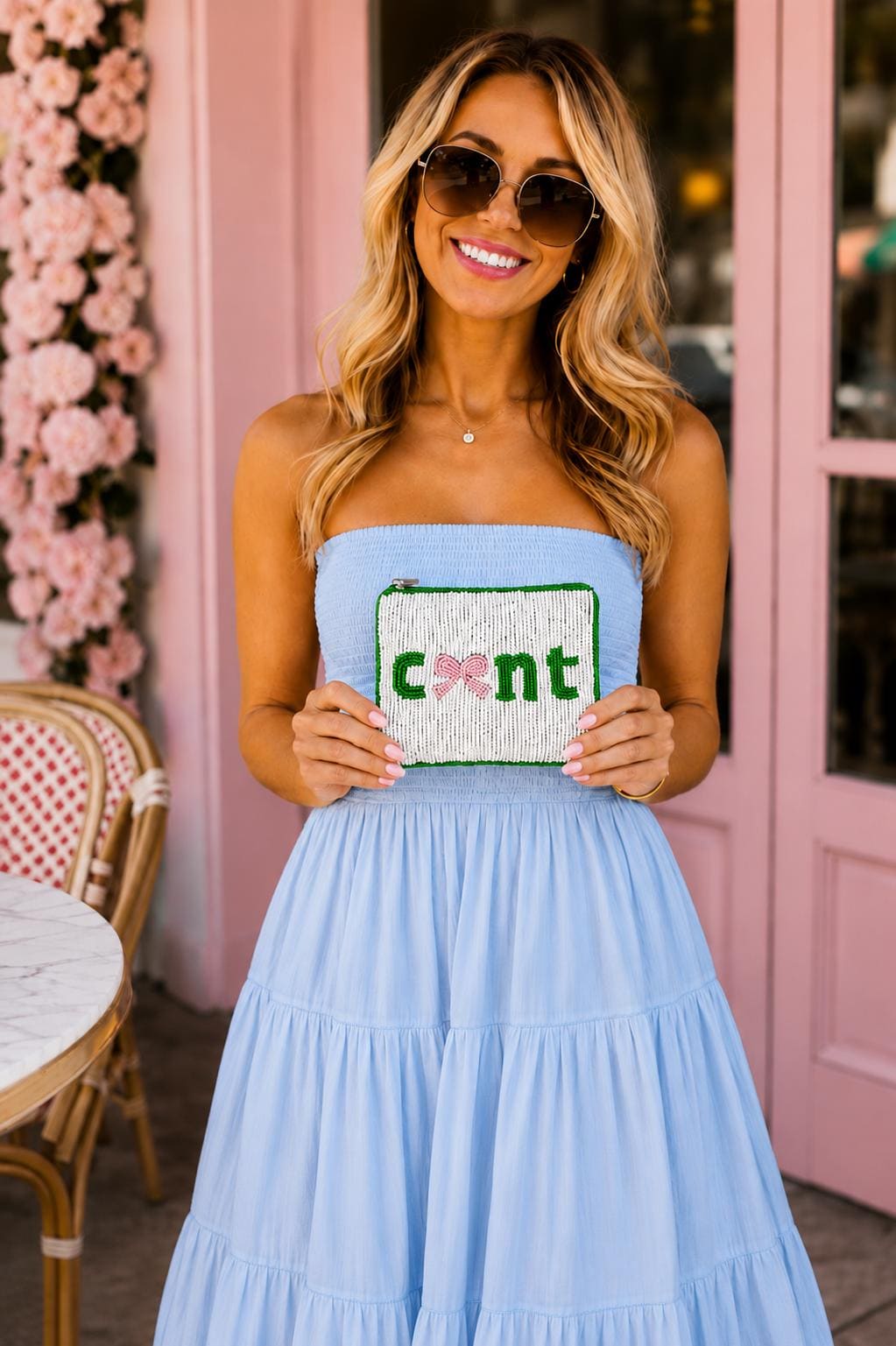"C*nt" Beaded Coin Purse