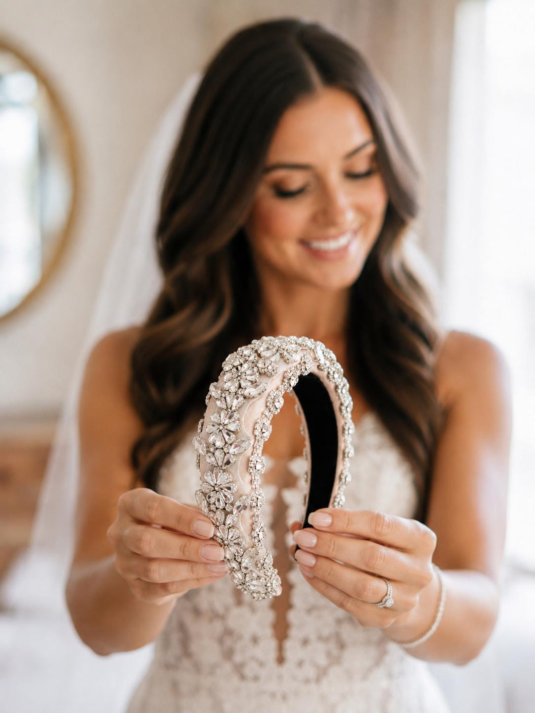 Crystal Rhinestone Luxury Headband — view 7 of 7 by Saints Headbands
