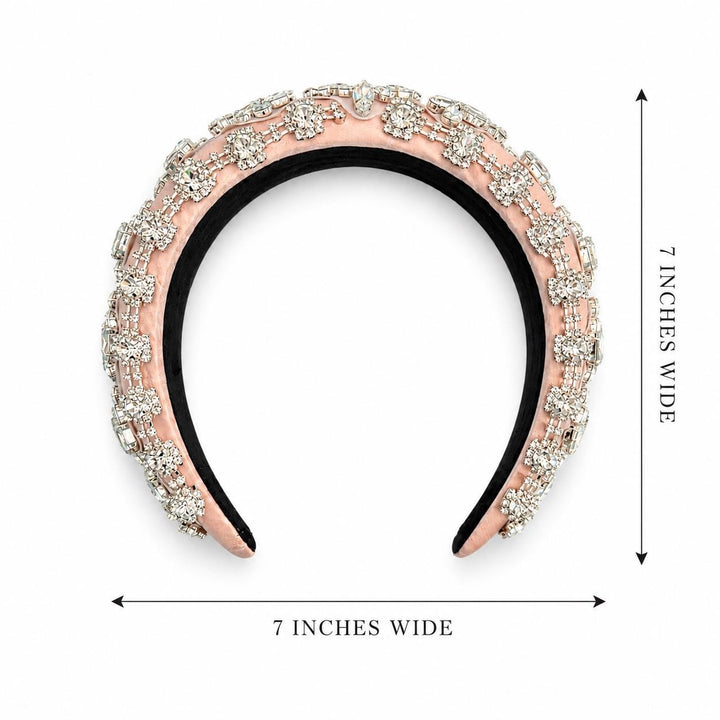 Crystal Rhinestone Luxury Headband — view 5 of 7 by Saints Headbands