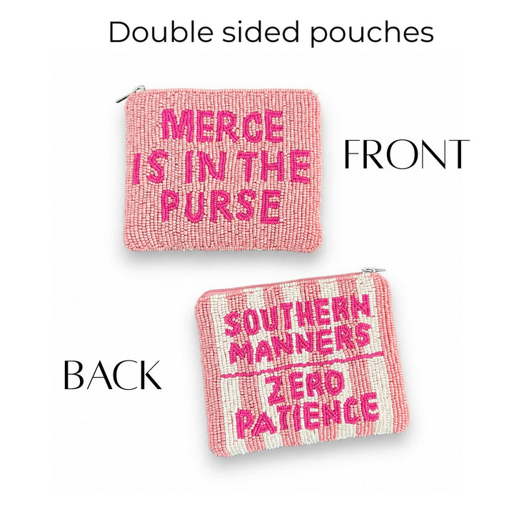 Real Housewives Beaded Coin Purse Collection — design: MERCE double-sided by Saints Headbands