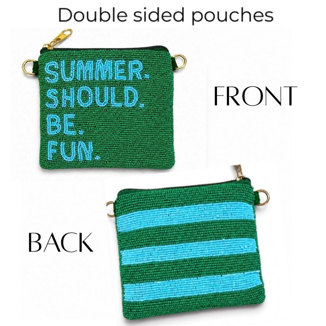 Real Housewives Beaded Coin Purse Collection — design: Summer Should Be Fun by Saints Headbands