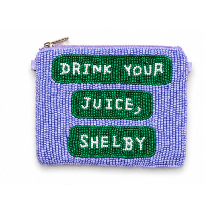 Cowboy Beaded Coin Purse — Drink Your Juice design by Saints Headbands