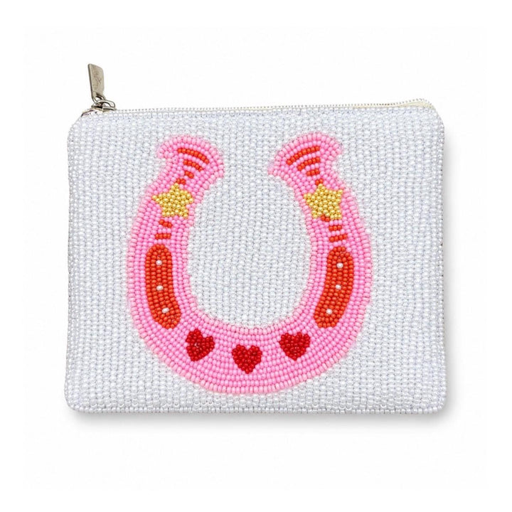 Cowboy Beaded Coin Purse — Horseshoe design by Saints Headbands