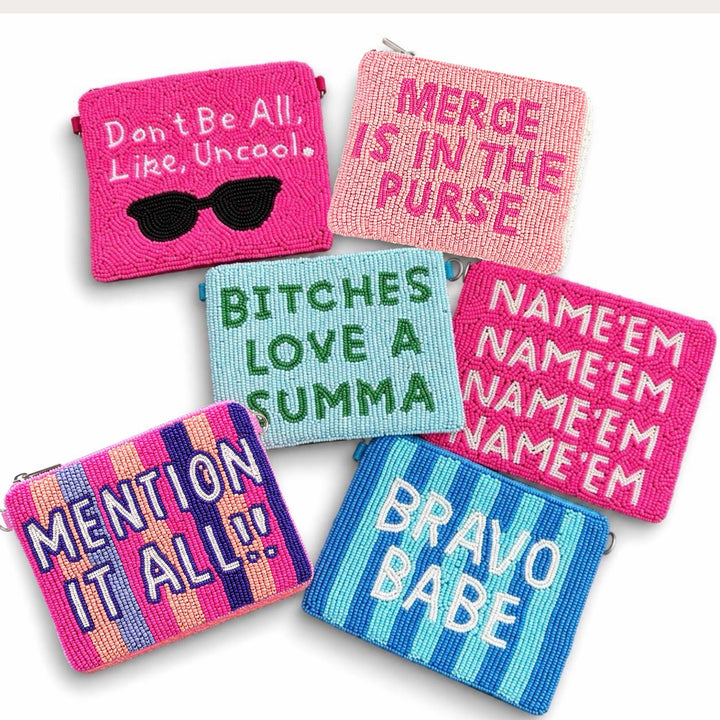Real Housewives Beaded Coin Purse Collection