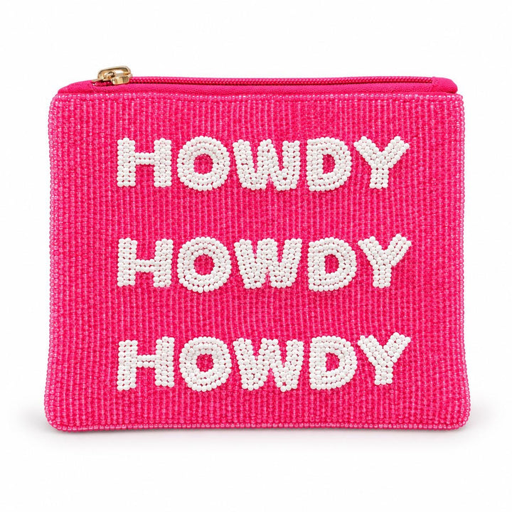 Cowboy Beaded Coin Purse — Howdy Howdy Howdy design by Saints Headbands