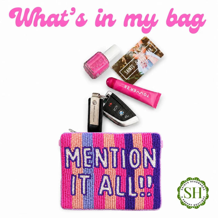 Mention It All Beaded Coin Purse