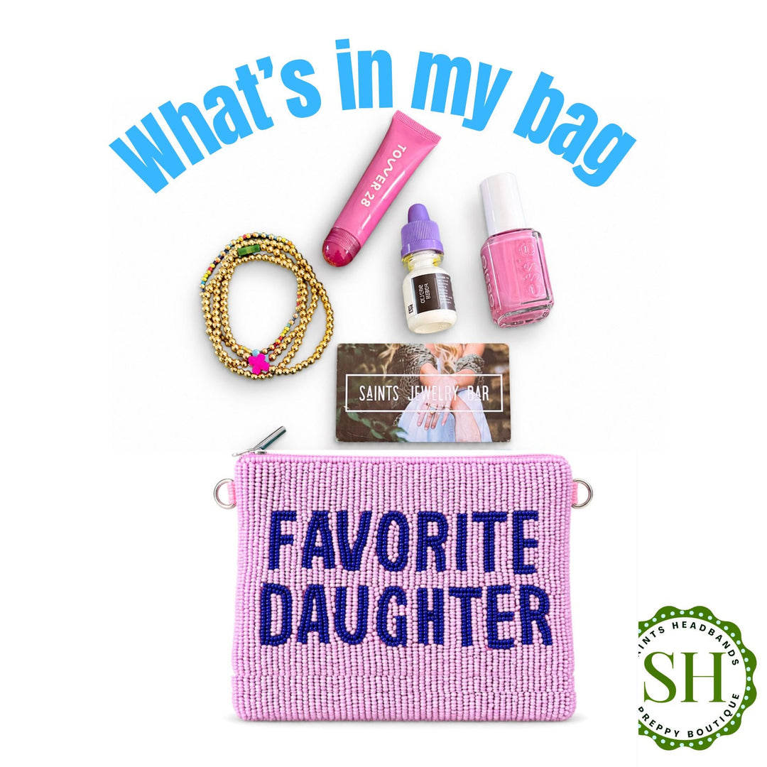 Favorite Daughter Beaded Coin Purse