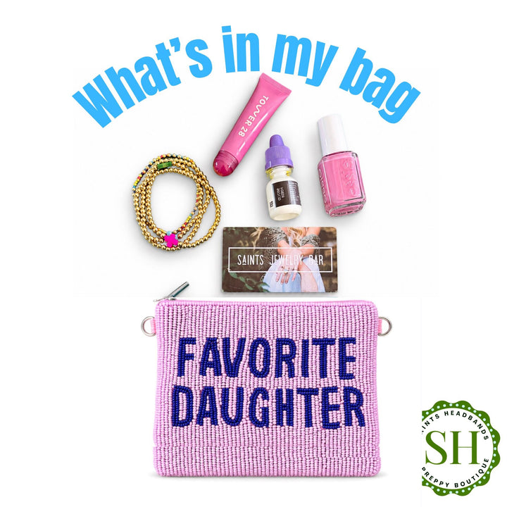 Favorite Daughter Beaded Coin Purse