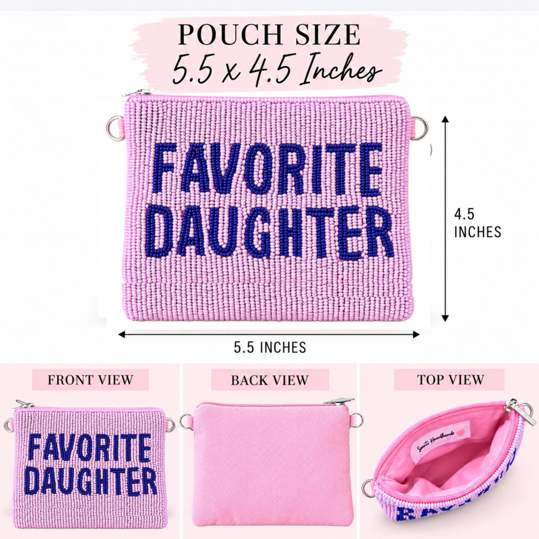 Favorite Daughter Beaded Coin Purse