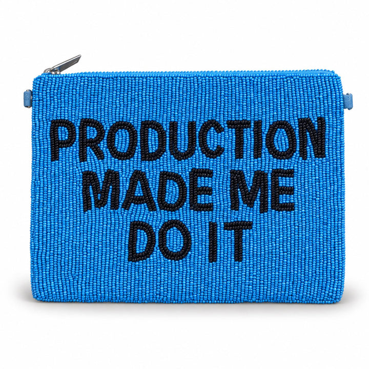 Production Made Me Do It Large Beaded Coin Purse